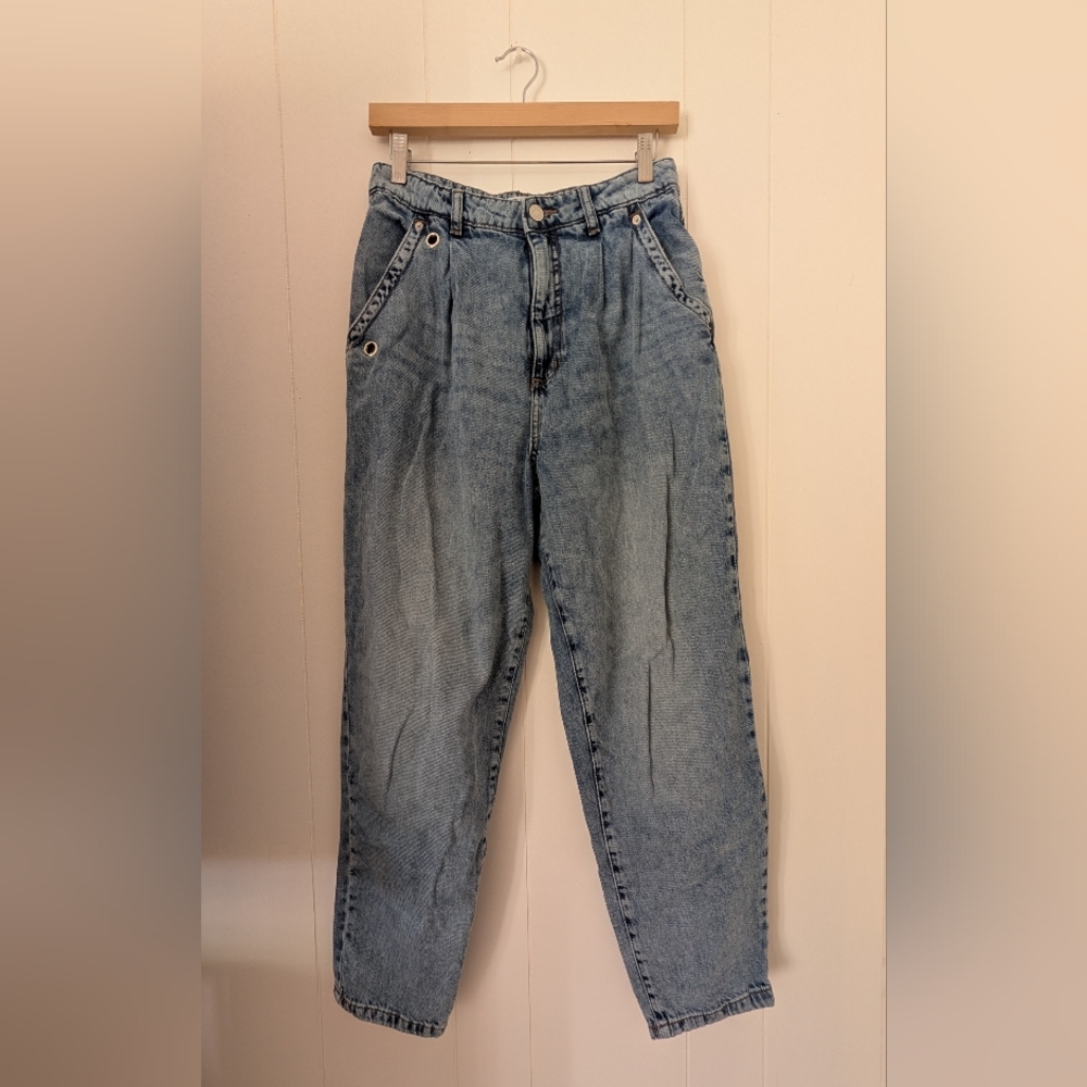 Garage Light Blue Relaxed Mom Jeans